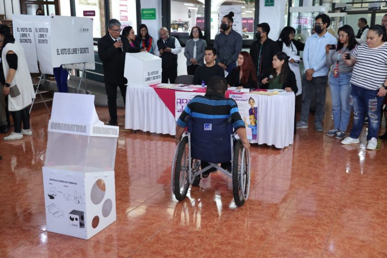 Simulacro para el ejercicio efectivo del voto de las personas con discapacidad y de la diversidad sexual.