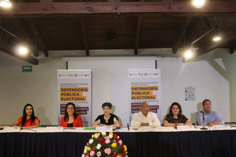Reunión para dar a conocer los servicios de la defensoría pública electoral a las personas integrantes de grupos históricamente discriminados del Tribunal Electoral del Poder Judicial de la Federación (TEPJF).