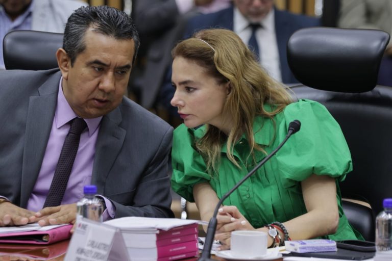 Jorge Montaño Ventura y Carla Humphrey Jordan, Consejero y Consejera Electorales.