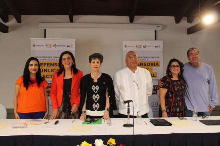 Reunión para dar a conocer los servicios de la defensoría pública electoral a las personas integrantes de grupos históricamente discriminados del Tribunal Electoral del Poder Judicial de la Federación (TEPJF).