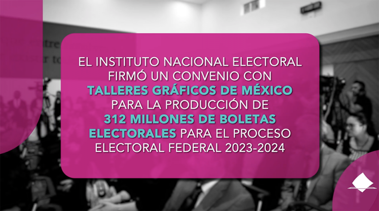 El INE Y Talleres Gráficos De México Firmaron Un Convenio Para La ...