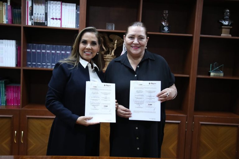 Firma de convenio entre el INE y el Gobierno del estado de Quintana Roo