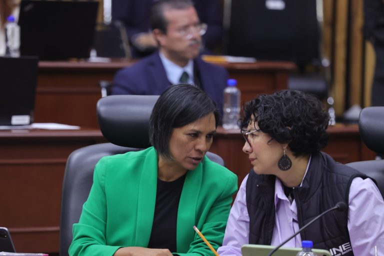 Norma Irene De La Cruz Magaña y Rita Bell López Vences, Consejeras Electorales.