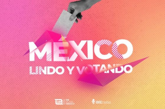 Botón para acceder al podcast «México lindo y votando»