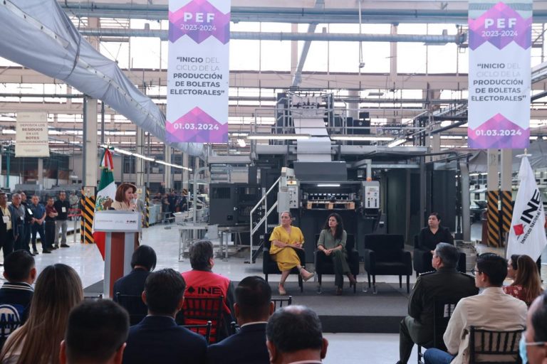 Inicio del Ciclo de la Producción de Boletas Electorales para el Proceso Electoral Federal 2023-2024.