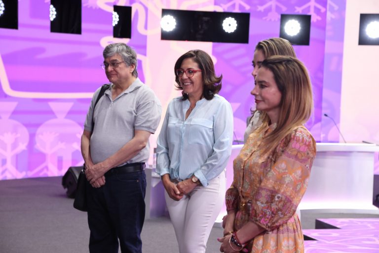 Presentación del Set del Primer Debate Presidencial.