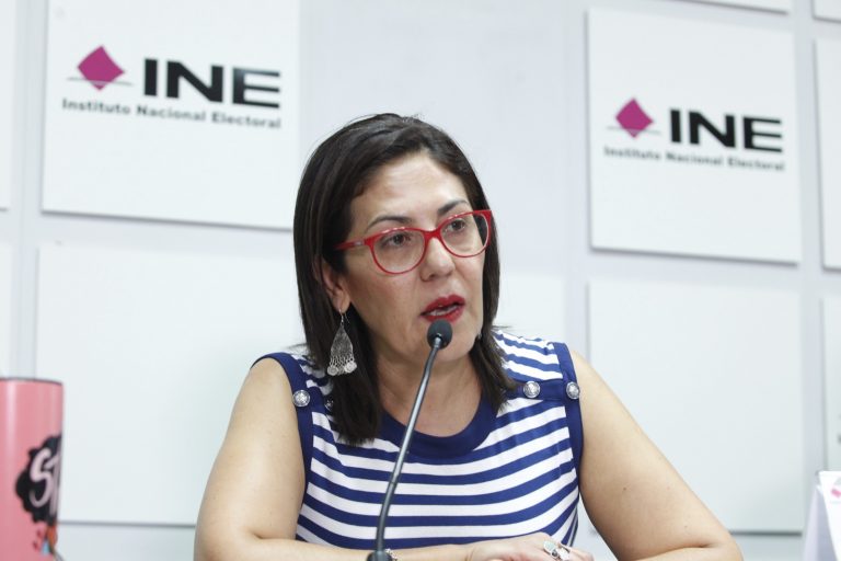 Claudia Zavala Pérez, Conejera Electoral e integrante de la Comisión Temporal de Debates.