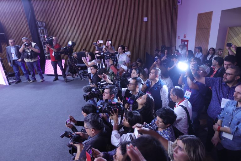 Presentación del Set del Primer Debate Presidencial.