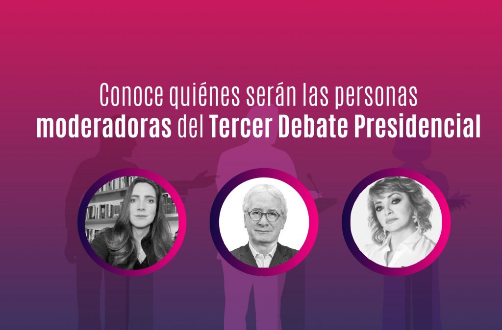 Moderadores de 3 Debate presidencial 2024
