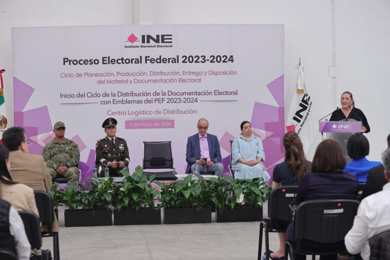 Inicio de la Distribución de la Documentación Electoral con Emblemas del PEF 2023-2024