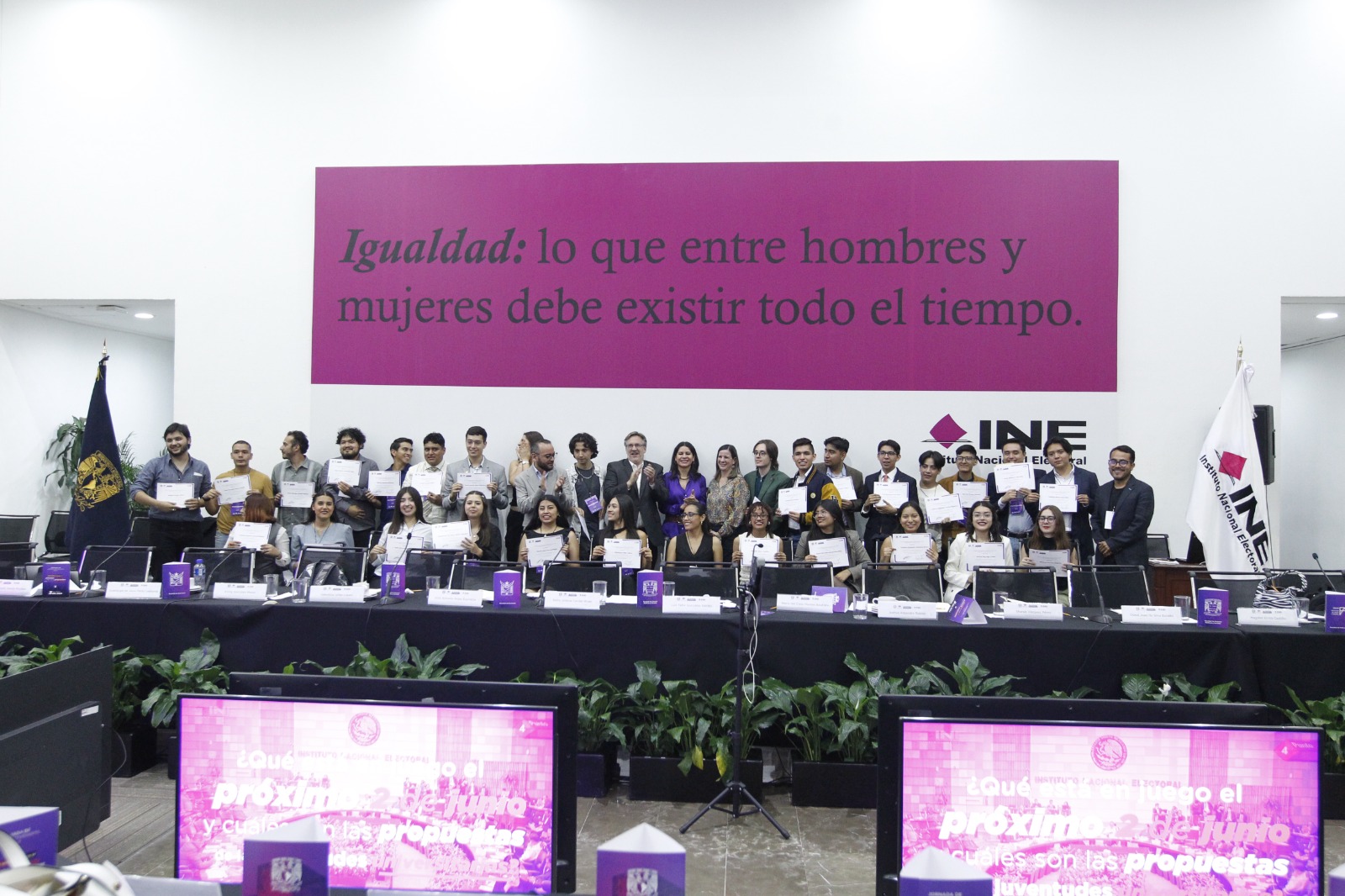 Organizan INE y UNAM Jornada de debate estudiantil