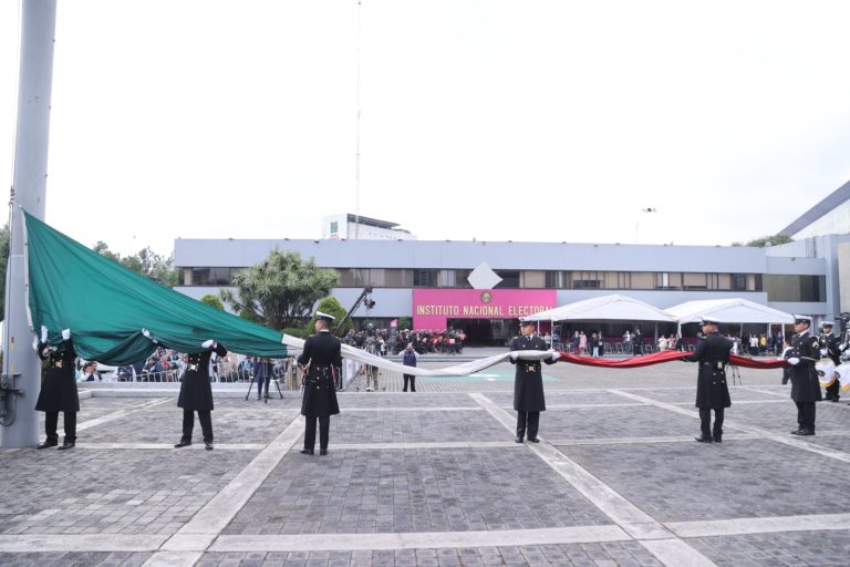 Ceremonia Cívica de Honores a la Bandera, con motivo del Inicio del Proceso Electoral Extraordinario del Poder Judicial de la Federación 2024-2025.