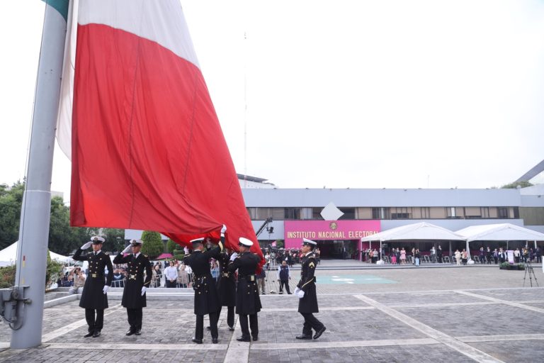Ceremonia Cívica de Honores a la Bandera, con motivo del Inicio del Proceso Electoral Extraordinario del Poder Judicial de la Federación 2024-2025.
