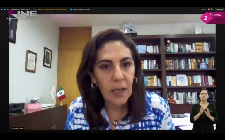 Consejera Electoral Claudia Zavala Pérez
