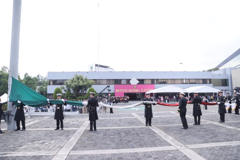Ceremonia Cívica de Honores a la Bandera, con motivo del Inicio del Proceso Electoral Extraordinario del Poder Judicial de la Federación 2024-2025.