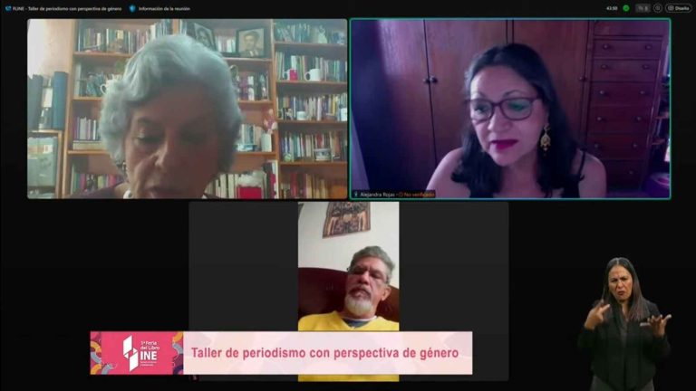 Taller de periodismo con perspectiva de género.