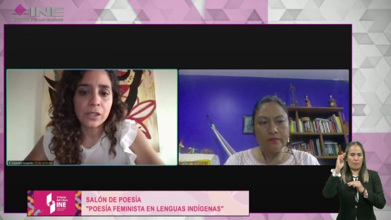 Salón de poesía “Poesía feminista en lenguas indígenas”.