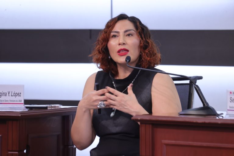 Georgina Yemara López Hernández, Integrante del grupo de especialistas en Estudios de Género y Feminismo de la UNAM y de Red de Politólogas “No sin mujeres”.
