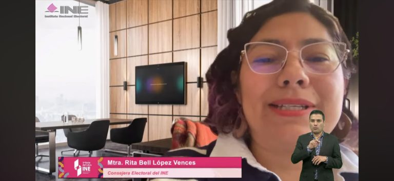 Rita Bell López Vences, Consejera Electoral del INE.