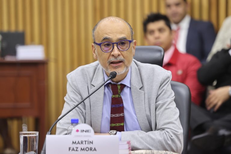 Martín Faz Mora, Consejero Electoral. (Heriberto Pérez fotógrafo INE).