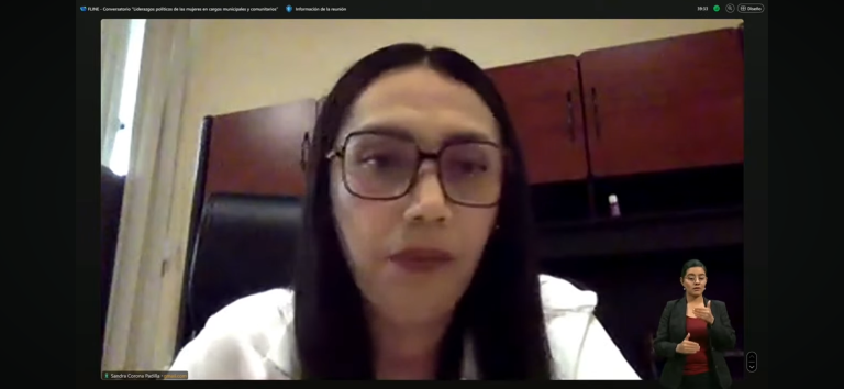 Sandra Corona Padilla, Presidenta Municipal de San Jerónimo Zacualpan en Tlaxcala.