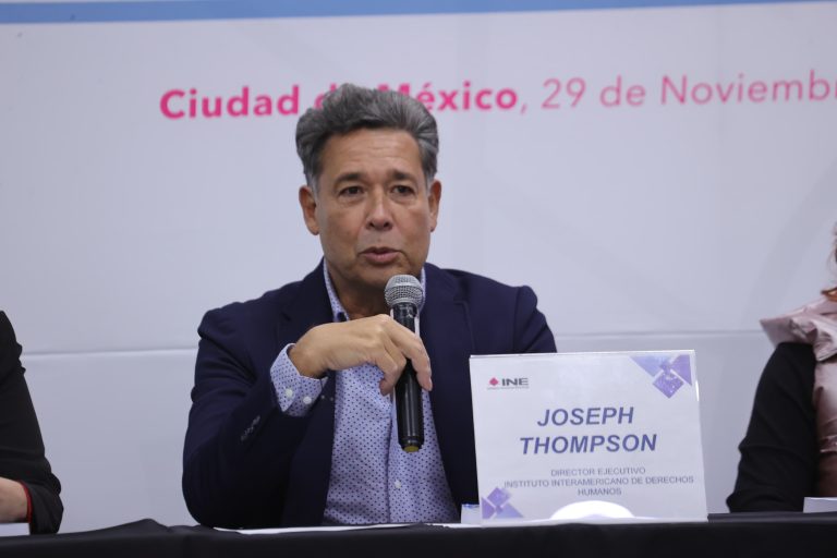 Joseph Thompson, Director Ejecutivo del Instituto Interamericano de Derechos Humanos. (Foto INE)