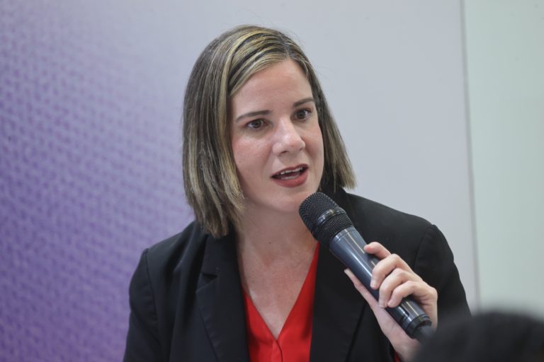 Marisa Marlene Cabral Porchas, Coordinadora de Asuntos Internacionales del INE. (Foto INE)