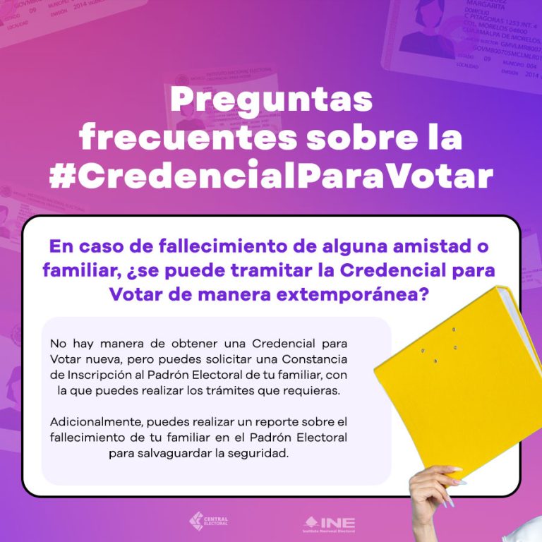 Preguntas frecuentes sobre la Credencial para Votar 10