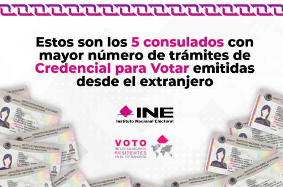Estos son los 5 consulados con mayor número de trámites de Credencial para Votar emitidas desde el extranjero