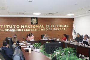 Sesión extraordinaria del Consejo Local INE Sonora