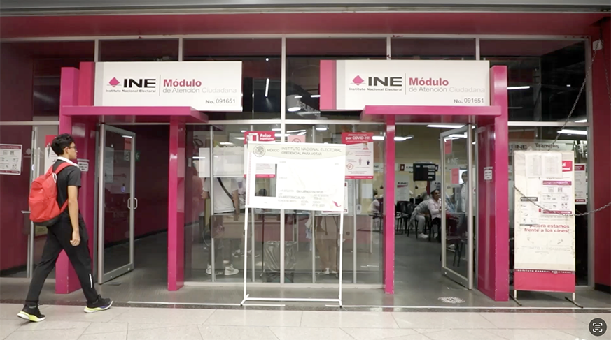 Imagen de la entrada de un módulos de Atención Ciudadana