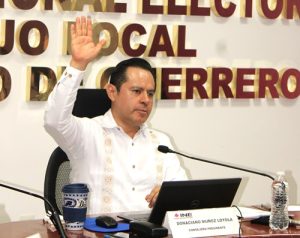 Presidente del Consejo Local del INE en Guerrero, Donaciano Muñoz Loyola.
