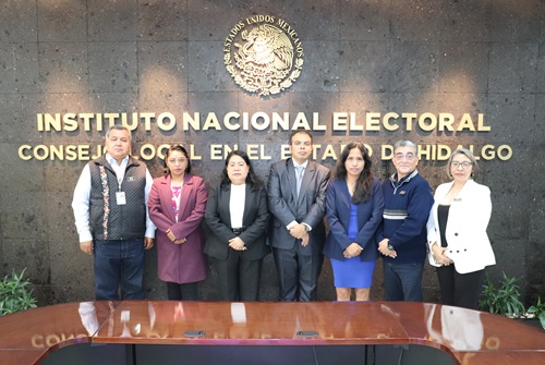 Integrantes del Consejo Local del INE en Hidalgo