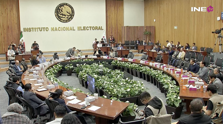 Panorámica de la sesión del Consejo General del INE