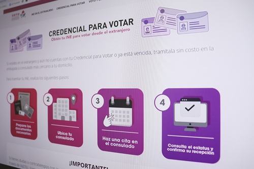 Se muestra los pasos para tramitar credencial desde el extranjero