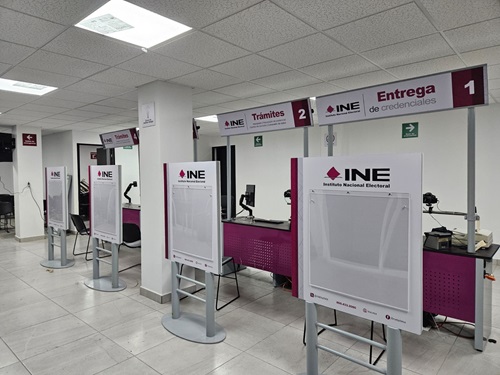 Módulo de Atención Ciudadana del INE en Lázaro Cardenas, Michoacán