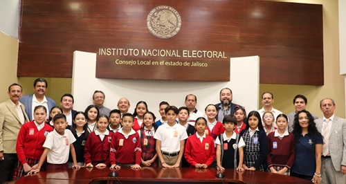 Reunión del INE Jalisco con niños de Guadalajara