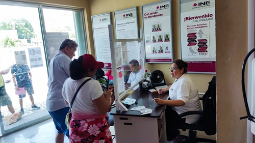 Módulo de Atención del INE Quintana Roo