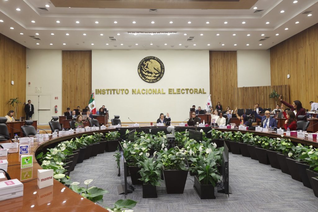 Sesión del Consejo General del INE