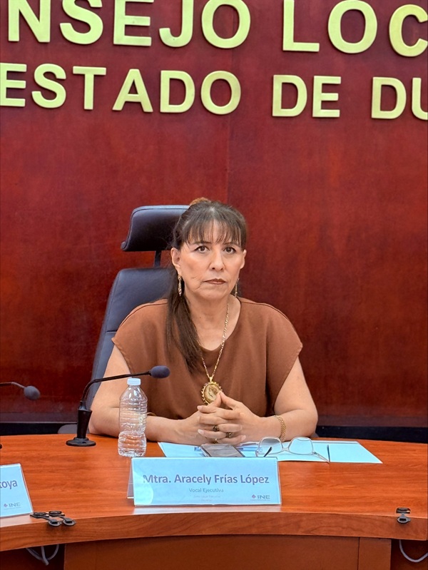 Vocal Ejecutiva del INE en Durango