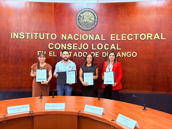 Titulares de Organizaciones Civiles e INE Durango