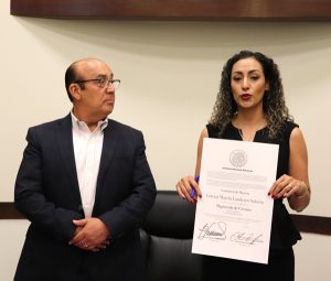 Vocal Ejecutivo del INE en Jalisco y ganadora de la elección judicial