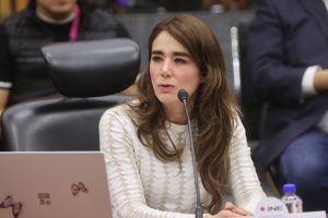 Dania Ravel Cuevas Consejera Electoral, en su participación en la sesión.
