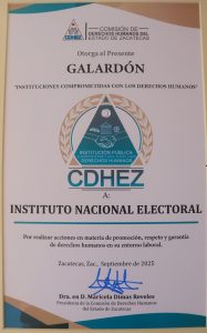 Documento con logo de la Comisión de Derechos Humanos del Estado de Zacatecas