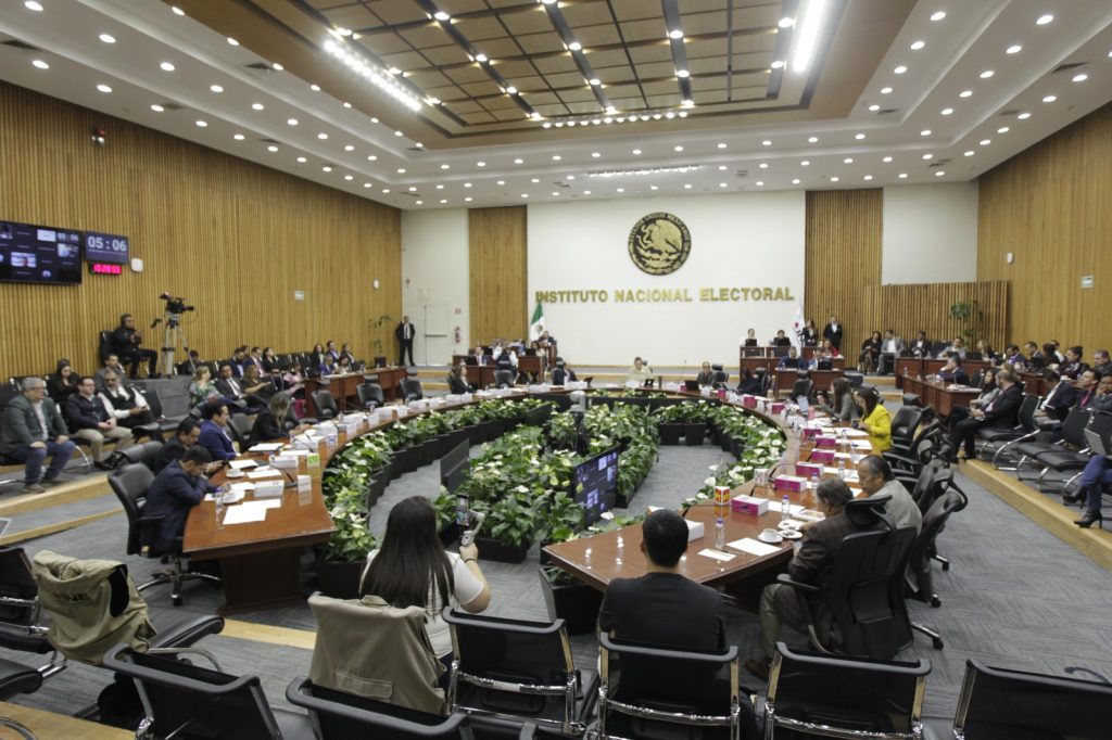 Sesión del consejo General del INE