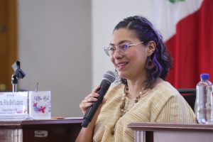 Consejera Electoral Rita Bell López en el cuarto concurso nacional Tejiendo Redes Ciudadanas