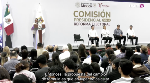 Norma De La Cruz en la Comisión Presidencial para la Reforma Electoral