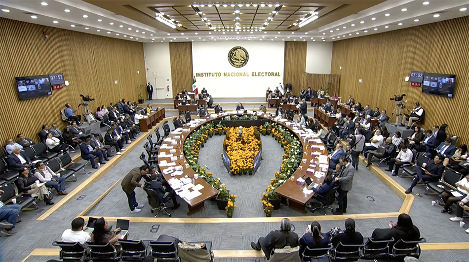 Sesión del Consejo General del INE