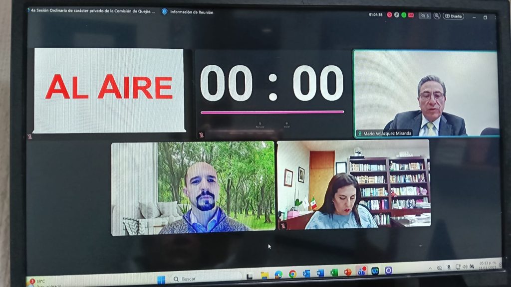 Sesión de la Comisión de Quejas y Denuncias