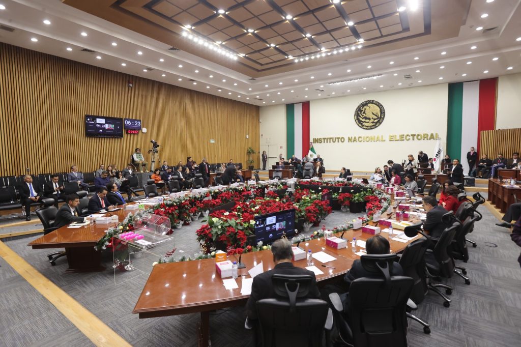 Sesión del Consejo General del INE